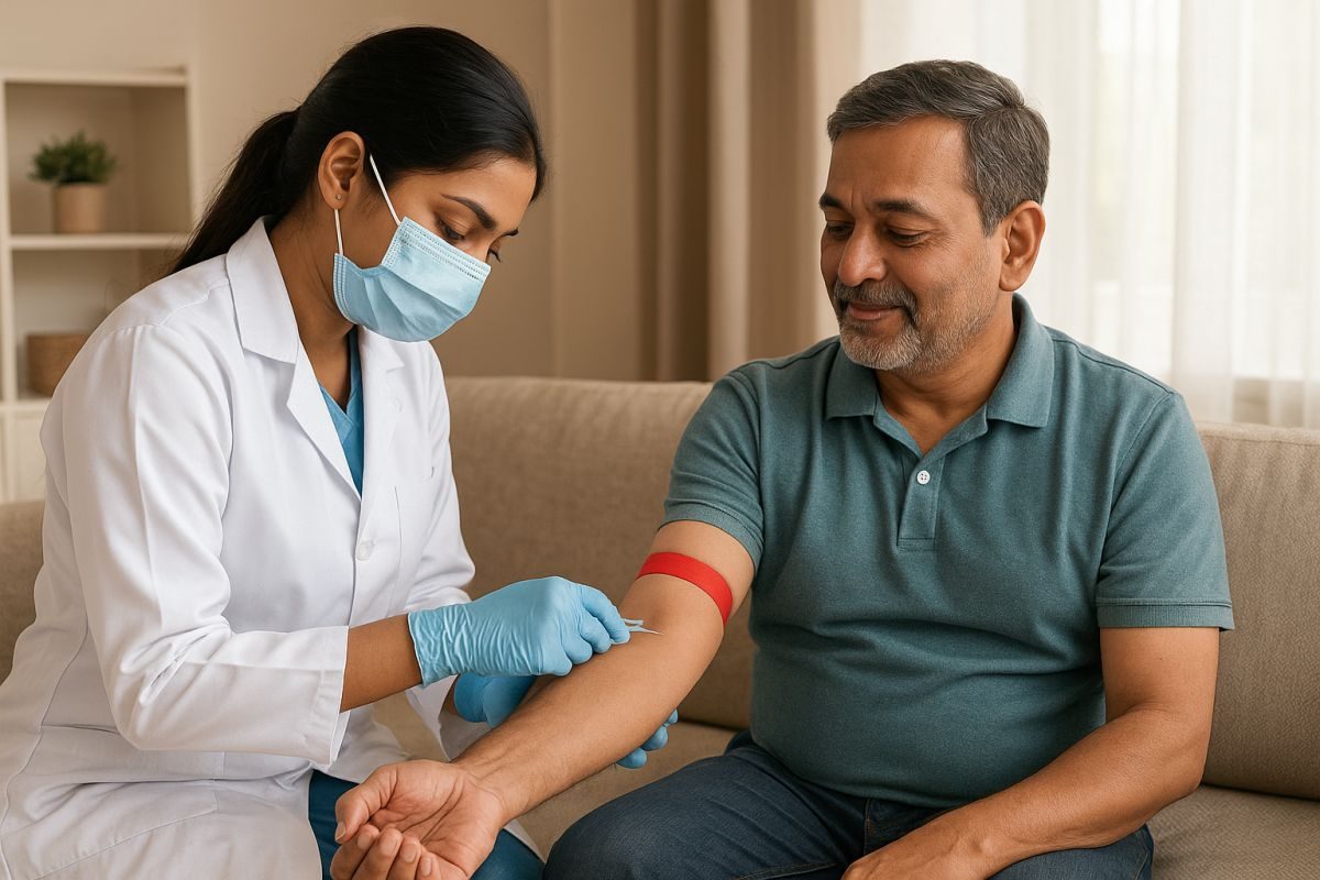 Home blood sample collection